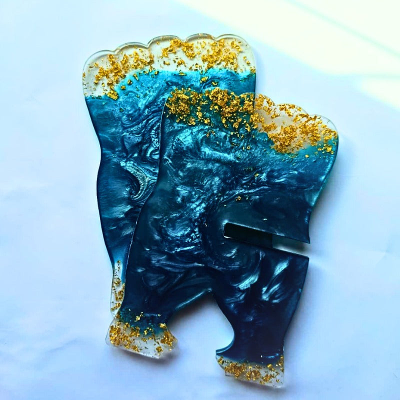 Noor-e-Sukun Resin Rehal – Midnight Teal Peace