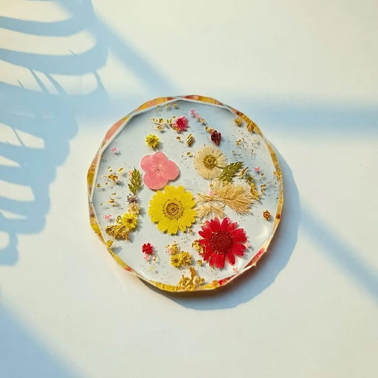 Bloom Garden Resin Coasters (Set of 2)