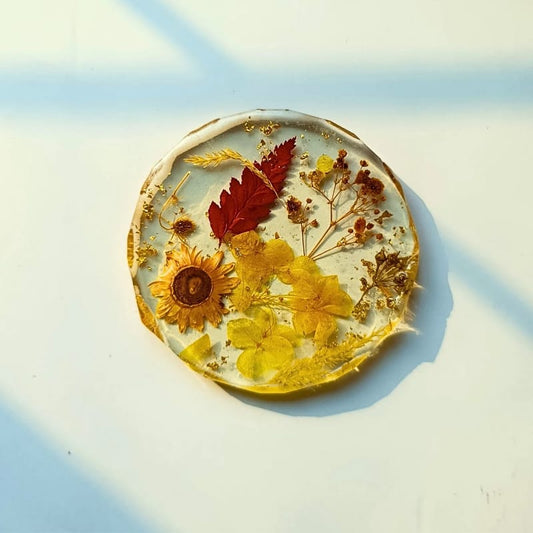 Autumn Glow Resin Coaster