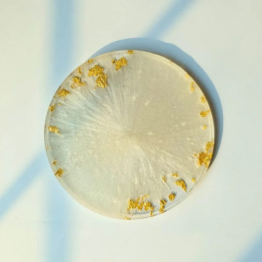 Golden Mist Resin Coaster