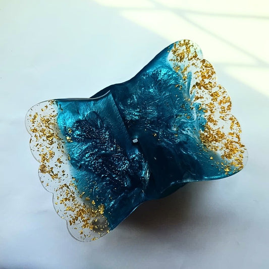 Noor-e-Sukun Resin Rehal – Midnight Teal Peace