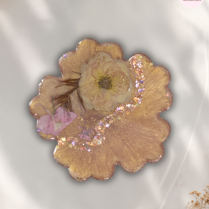 Golden Garden Resin Trinket Dish