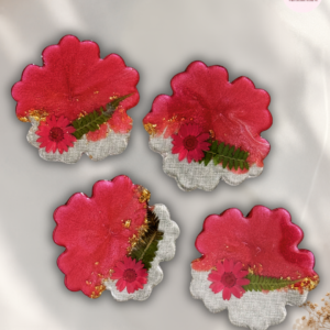 Crimson Garden Resin Trinket Dish